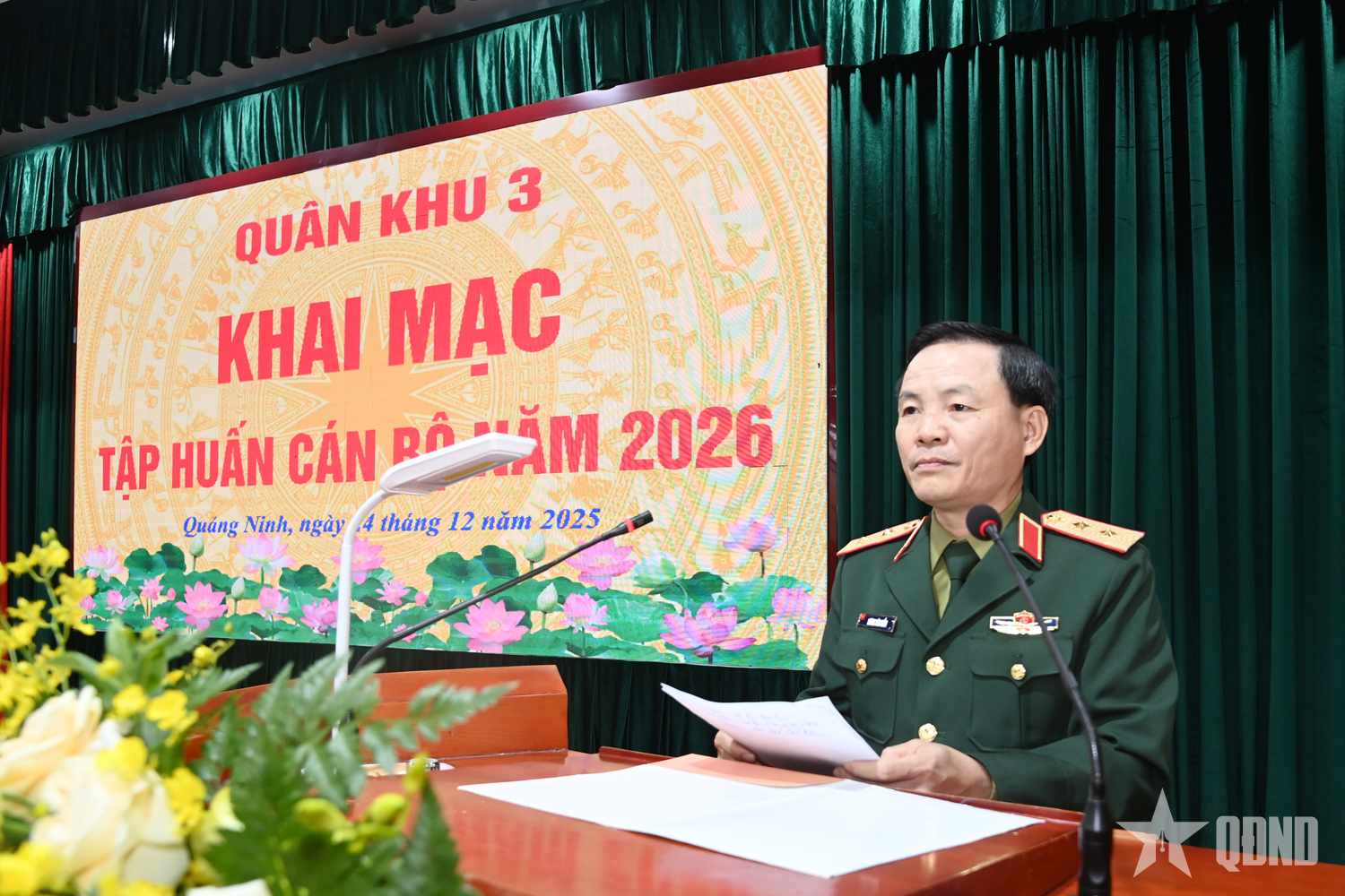 Quân khu 3 khai mạc tập huấn cán bộ năm 2026

